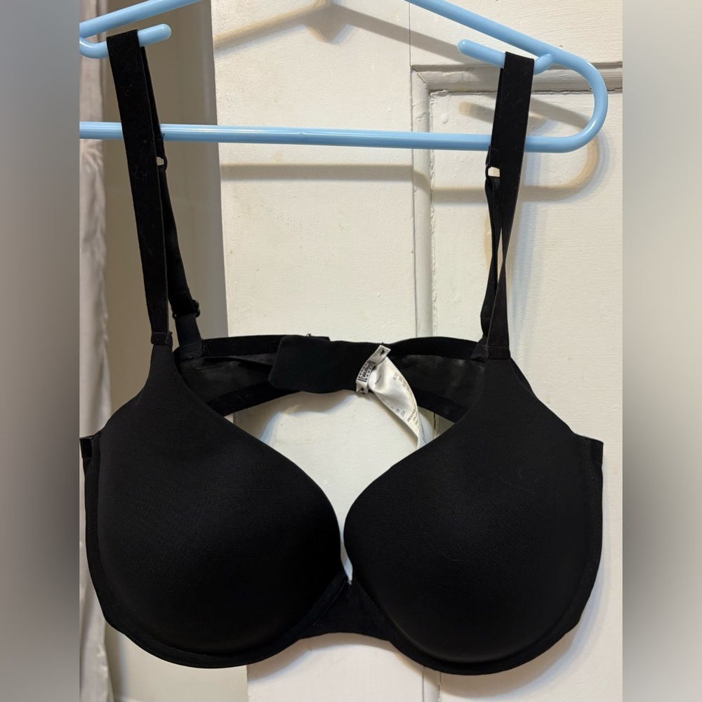 Wolford Padded Underwire Tulle Velvet Trim Bra Size 36D